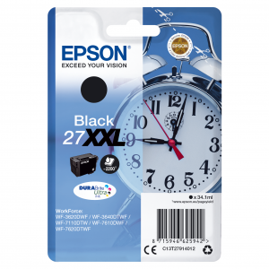Epson Tinte 27XXL C13T27914012 Schwarz bis zu 2.200 Seiten