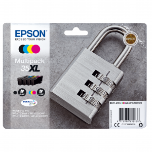 Epson Tinte 35XL C13T35964010 4er Multipack (BKMCY) bis zu 1.900 Seiten