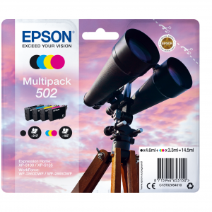 Epson Tinte 502 C13T02V64010 4er Multipack (BKMCY) bis zu 165 Seiten