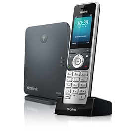 Yealink W60P IP-Telefon Schwarz - Silber Kabelloses Mobilteil