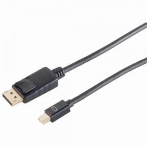 Mini DisplayPort 1.2 > DisplayPort 1.2 (ST-ST) 2m Adapterkabel Schwarz