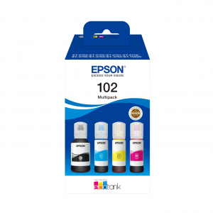 TIN Epson Tinte 102 4er Multipack Schwarz/Cyan/Magenta/Gelb