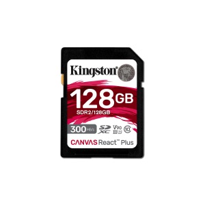 CARD 128GB Kingston Canvas React Plus SDXC 300MB/s