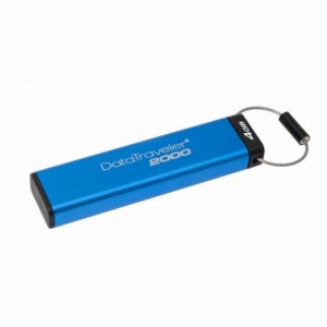 STICK 4GB USB 3.1 Kingston DataTraveler 2000 verschlüsselt Blue