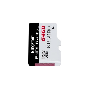 CARD 64GB Kingston microXC Endurance 95R/45W C10 A1 UHS-I Card Only