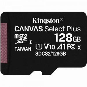 128GB Kingston Canvas Selevt Plus microSDXC 100MB/s