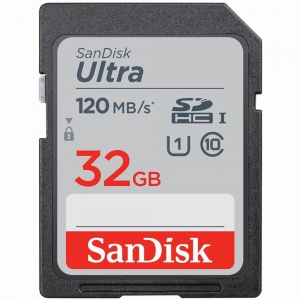 CARD 32GB SanDisk Ultra SDHC 120MB/s