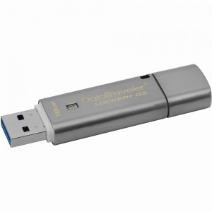 STICK 16GB USB 3.0 Kingston DataTraveler Locker+ G3 verschlüsselt Grey