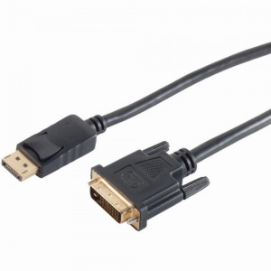 DisplayPort 1.2 > DVI-D (ST-ST) 2m Adapterkabel Schwarz