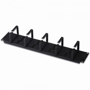 NWSZ Kabelrangierpanel 19" 2HE Digitus 5x Kabelringe 85x60 mm, Farbe black ...