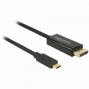 KAB USB-C > DisplayPort (ST-ST) 1m 4K 60Hz DeLOCK Black