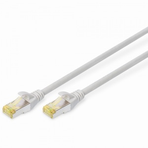 DIGITUS Patchkabel Cat6a S/FTP 2xRJ45 2.0m grau Hebelschutz Polybeutel