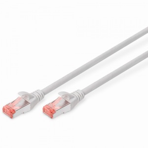DIGITUS Patchkabel Cat6 S/FTP 2xRJ45 7.0m grau Hebelschutz Polybeutel