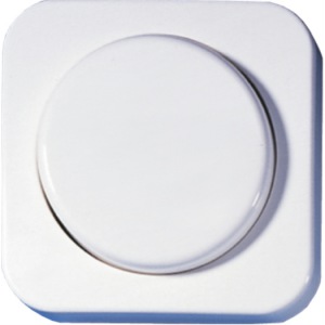 Abdeckung für elektron. Dimmer und Potentiometer, alpinweiss