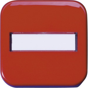 Flächenwippe f.Schalter+Taster mit Beschriftungsfeld, rot