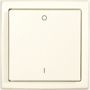 BJ W-Sender, 2-fach, I/O studioweiß inkl. Wippen