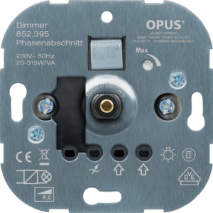 Phasenabschnitt-Dimmer 230V 20-500VA, 50Hz, Schraubklemmen