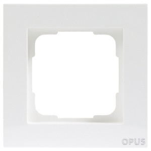 OPUS-KUBUS Rahmen 1-f., pw Kunststoff polarweiß