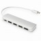 USB-C > USB3.0 4-Port/ USB-C PD Port DIGITUS silver