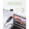 ICY BOX IB-1807MT-C31 Externes USB-C 3.2 Gehäuse für M.2 NVMe SSD mit Schreibs...