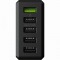 Green Cell Charger 52W 5-Port USB3.0 Schwarz
