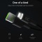 USB > Lightning (ST-ST) 2m Green Cell Backlight White LED Black